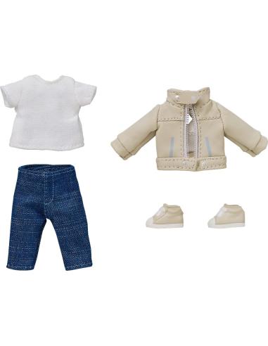 Good Smile Company Nendoroid Doll Accesorios para las Figuras Outfit Set: Leather Jacket (Ivory)