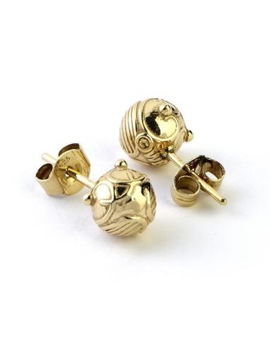 Harry Potter PENDIENTES *PLATA* HARRY POTTER GOLDEN SNITCH