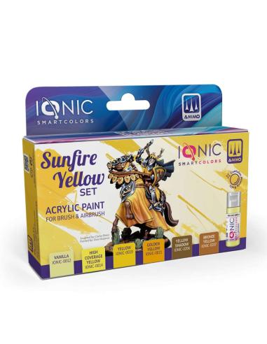 AMMO BY MIG JIMENEZ IONIC SUNFIRE YELLOW PAINT SET