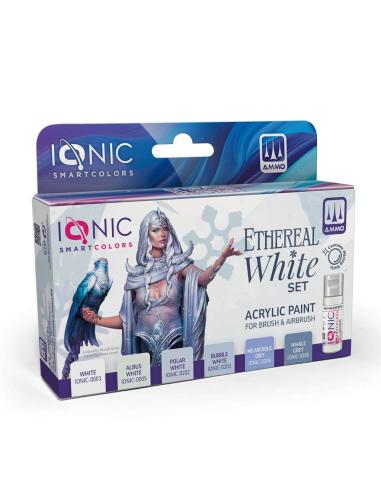 AMMO BY MIG JIMENEZ IONIC ETHEREAL WHITE PAINT SET
