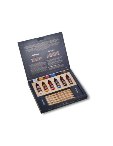VALLEJO ULTIMATE MINIATURE SET PAINT/BRUSH 72206