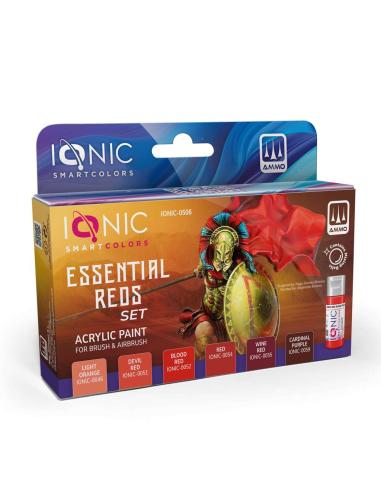 AMMO BY MIG JIMENEZ IONIC ESSENTIAL REDS PAINT SET
