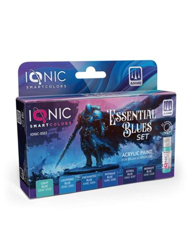 AMMO BY MIG JIMENEZ IONIC ESSENTIAL BLUES PAINT SET