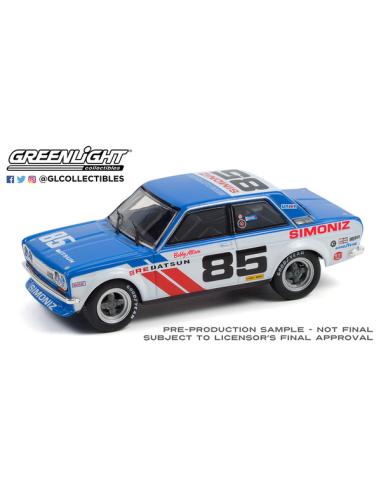 Coche de metal en miniatura Datsun 510 "Brock Racing Enterprises 1972" Greenlight 1/43