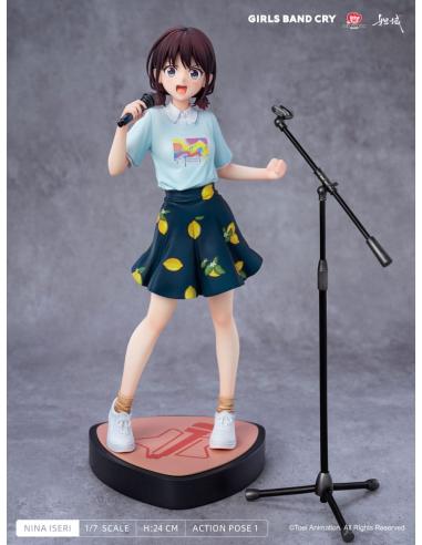 Da Yu Girls Band Cry Estatua PVC 1/7 Natsu wo Mankitsu shite Sakebe Series No. 1 Nina Iseri 24 cm