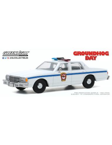 Coche de metal en miniatura Chevrolet Caprice pelicula - Dia de la marmota (1980) Greenlight 1/43
