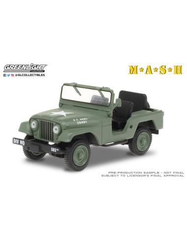 Coche de metal en miniatura Jeep Willys M38 A1 (1952) Serie TV "MASH" Greenlight 1/43