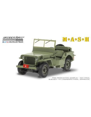 Coche de metal en miniatura Jeep Willys MB (1942) Serie TV M*A*S*H (1972-83 TV Series) Greenlight 1/43