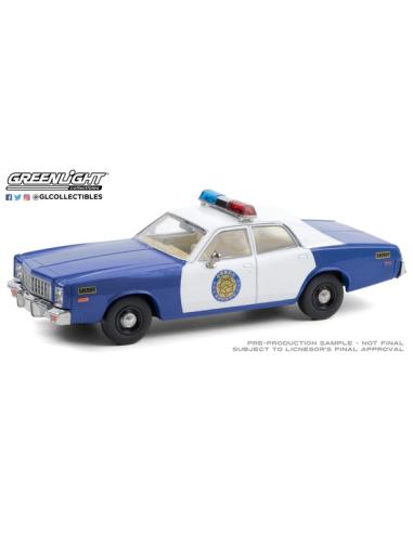 Coche de metal en miniatura Plymouth Fury "Osage Countly Sheriff" (1975) Greenlight 1/43