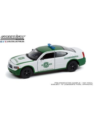 Coche de metal en miniatura Dodge Charger "Carabineros de Chile" (2006) Greenlight 1/43