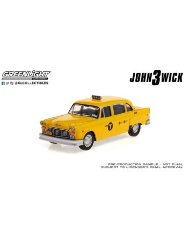 Coche de metal en miniatura Checker Motors Marathon A11 - "John Wick 3" (1969) Greenlight 1/43