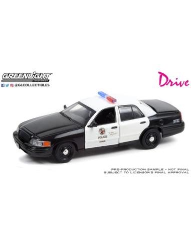 Coche de metal en miniatura Ford Crown Victoria Police "Drive" (2011) Greenlight 1/43
