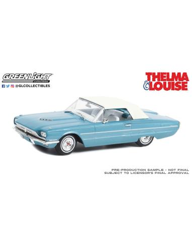 Coche de metal en miniatura Ford Thunderbird con techo "Thelma & Louise" (1991) Greenlight 1/43