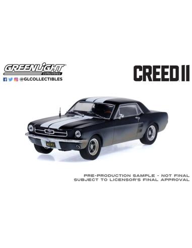 Coche de metal en miniatura Ford Mustang Coupé - pelicula Creed II Greenlight 86621 escala 1/43