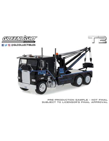 Coche de metal en miniatura Grua FLA 9664 Freightliner - "Terminator 2" Judgment Day (1991) Greenlight 1/43