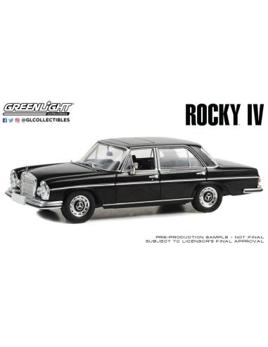Coche de metal en miniatura Mercedes-Benz 280 SEL 4.5 (W108) "Rocky IV" (1985) Greenlight 1/43