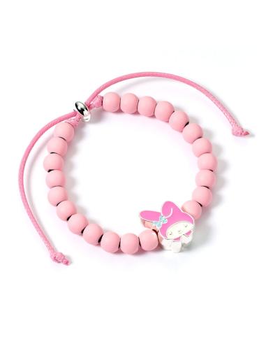 The Carat Shop Hello Kitty Pulsera cuentas rosas y Colgante My Melody 21 cm