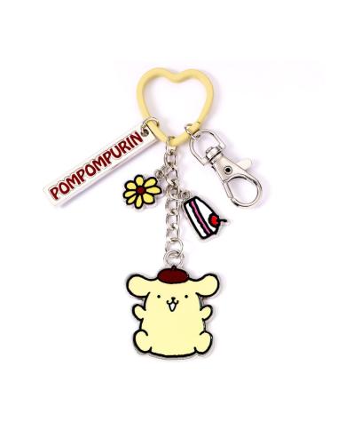 The Carat Shop Hello Kitty Llavero con colgantes Pompompurin 15 cm