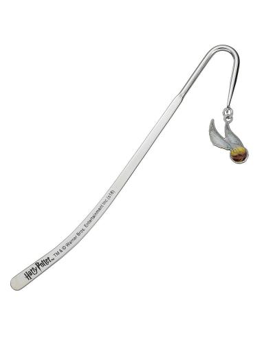 The Carat Shop Harry Potter Punto de libro Golden Snitch (bañado en plata)