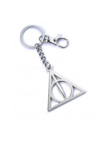 The Carat Shop Harry Potter Llavero Deathly Hallows (bañado en plata)