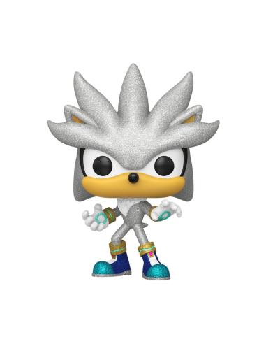Funko Sonic The Hedgehog POP! Games Vinyl Figura Silver The Hedgehog (FL) 9 cm