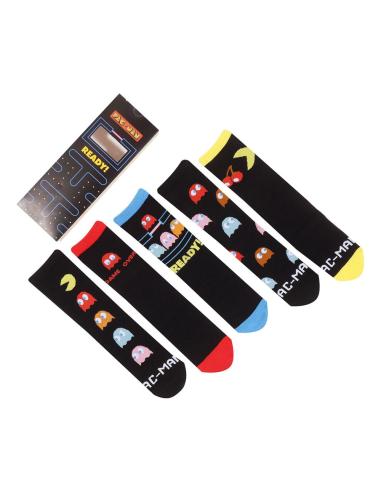 Heroes Inc Pac-Man Pack de 5 Pares de calcetines L-XL