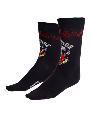Cerdá Stranger Things Calcetines Hellfire Club Black 38-45