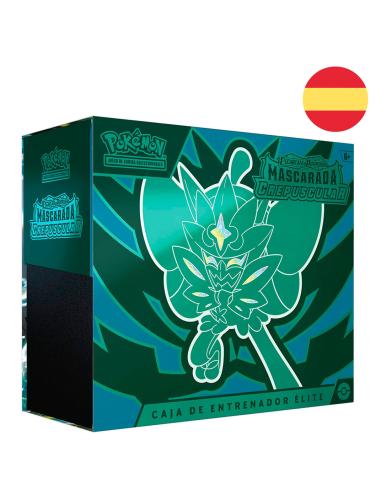 POKEMON JUEGO DE CARTAS Estuche juego cartas coleccionables Mascarada Crepuscular Escarlata y Purpura Pokemon Español