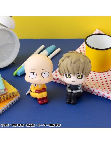 Megahouse One Punch Man Estatua PVC Look Up Saitama & Genos 11 cm (with gift)