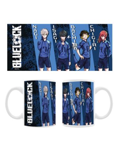 Sakami Merchandise Blue Lock Taza Cerámica Nagi, Isagi, Bachira & Chigiri