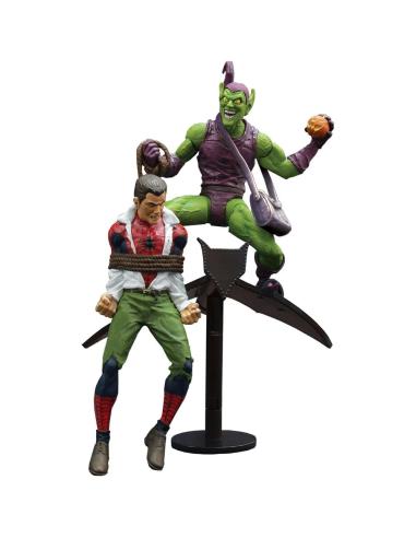 DIAMOND SELECT Figuras Duende Verde & Peter Parker Marvel Select 15cm