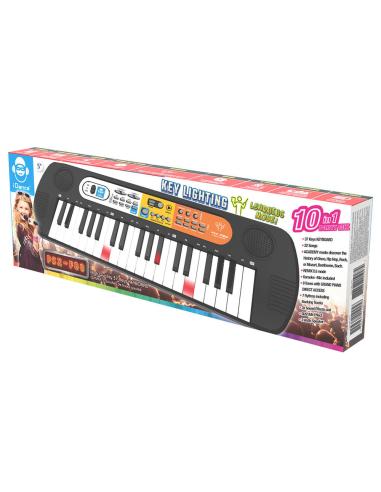 CEFA TOYS Teclado Luminoso 37 teclas 10 en 1