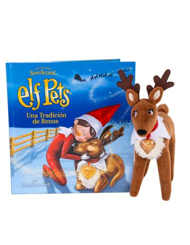 CEFA TOYS Set Cuento + Peluche Reno Elf Pets español