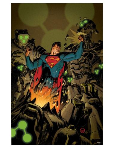 Sideshow Collectibles DC Comics Litografia Superman Space Age 61 x 41 cm - sin marco
