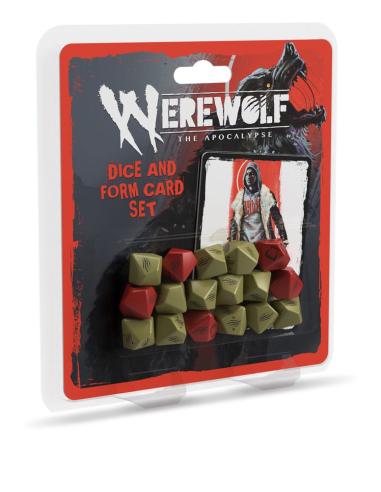 Renegade Werewolf: The Apocalypse 5th Edition RPG jJuego de dados y tarjetas de formas