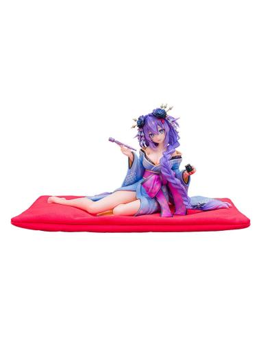 Kadokawa Neptunia x Senran Kagura Estatua 1/7 Purple Heart Kimono Ver. 13 cm