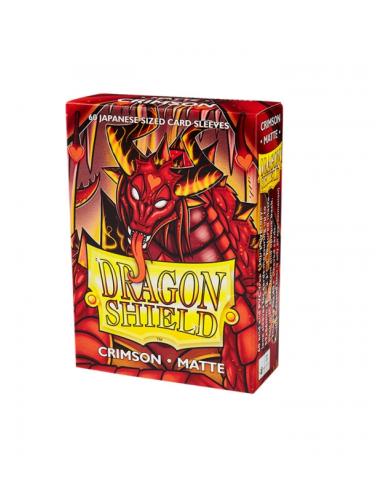 Fundas Small 59mm x 86mm Japanese Matte Carmesí (60 fundas) Dragon Shield.