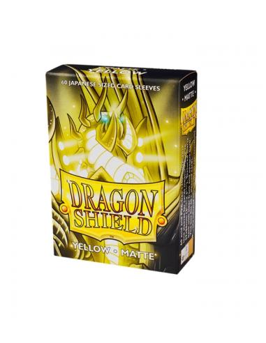 Fundas Small 59mm x 86mm Japanese Matte Amarillo (60 fundas) Dragon Shield.