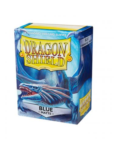 Fundas Standard Matte Azul (100 fundas) Dragon Shield.