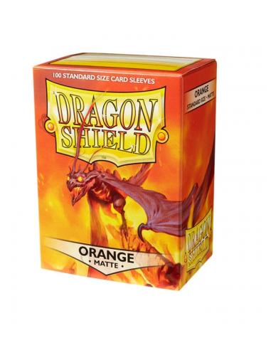 Fundas Standard Matte Naranja (100 fundas) Dragon Shield.