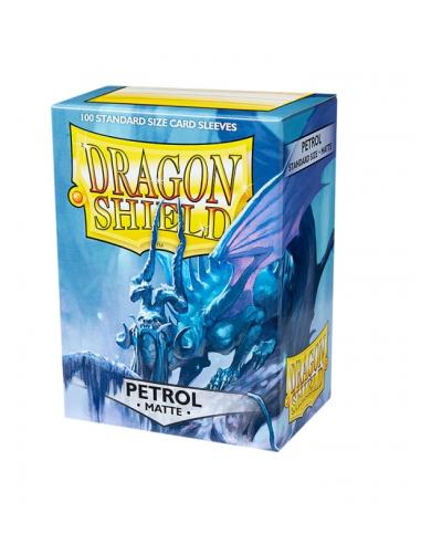Fundas Standard Matte Azul Petróleo (100 fundas) Dragon Shield.