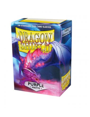 Fundas Standard Matte Morado (100 fundas) Dragon Shield.