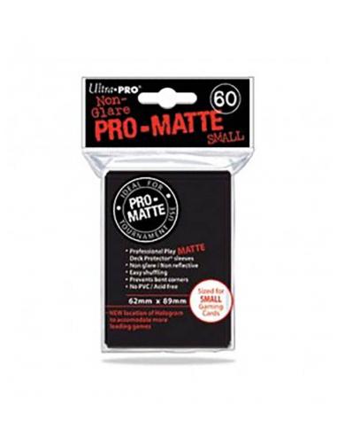 Fundas Small 62mm x 89mm Pro Matte Negro (60 fundas) Ultra Pro.