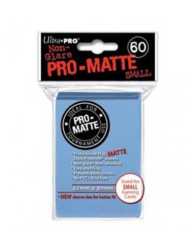 Fundas Small 62mm x 89mm Pro Matte Azul Claro (60 fundas) Ultra Pro.