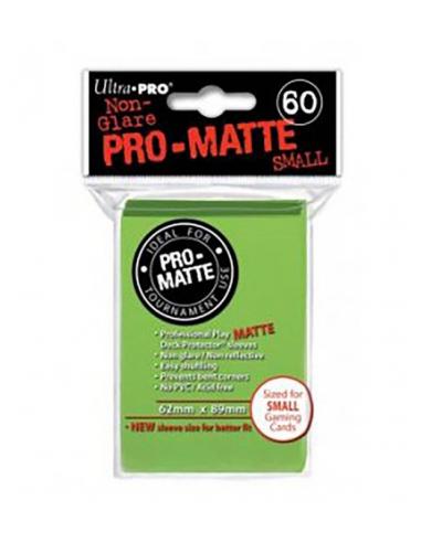 Fundas Small 62mm x 89mm Pro Matte Verde Lima (60 fundas) Ultra Pro.
