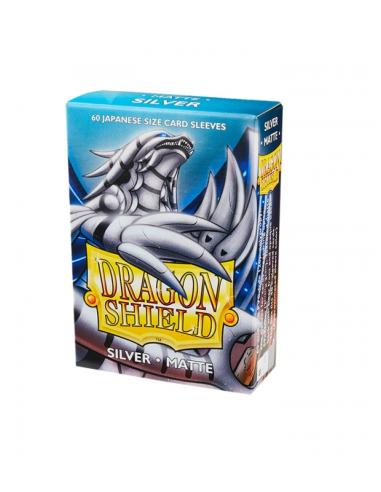 Fundas Small 59mm x 86mm Japanese Matte Plata (60 fundas) Dragon Shield.