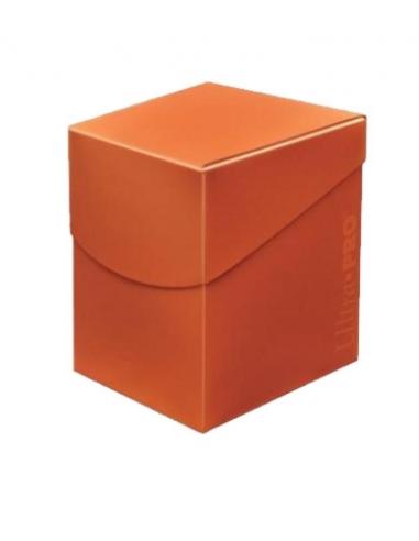 Caja de mazo Deck Box Eclipse 100 Naranja Ultra Pro.