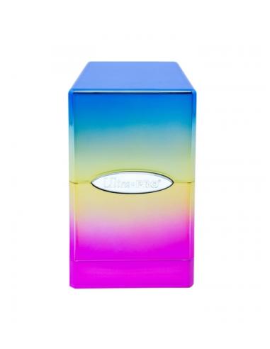 Caja de mazo Satin Tower Color Hi-Gloss - Rainbow para 100 cartas - Ultra Pro