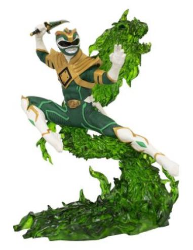 DIAMOND COMICS DISTRIBUTORS GREEN RANGER PVC DIORAMA 25 CM MIGHTY MORPHIN POWER RANGERS GALLERY RE-RUN