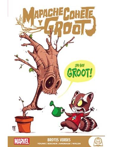 PANINI ESPAÑA S.A. MARVEL YOUNG ADULTS. MAPACHE COHETE Y GROOT 01 BROTES VERDES